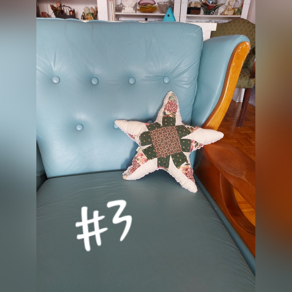 Upcycled Star Cushion